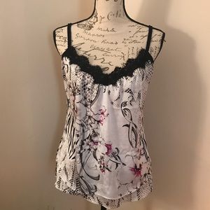 WHBM Silk Cami with Lace